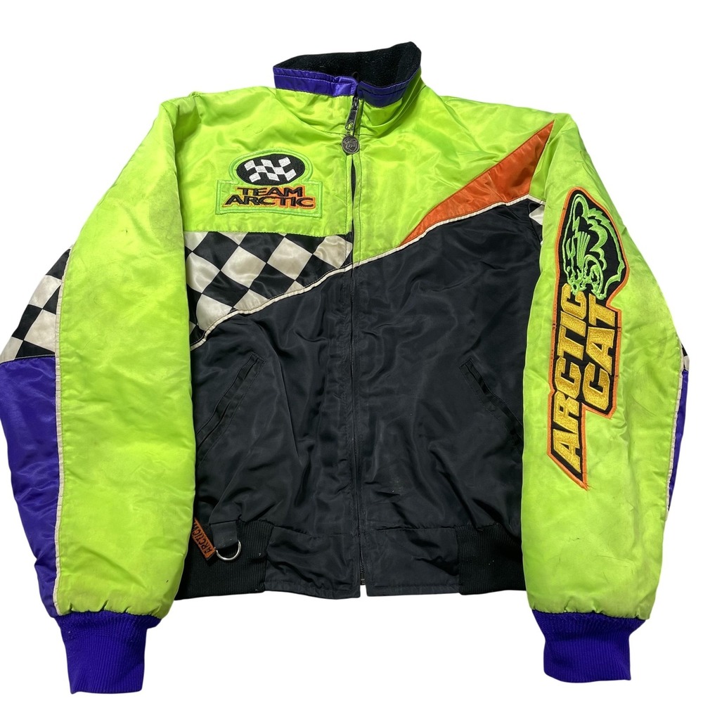 Vintage Arcticwear Jacket Kids 14‎ Multicolor Team Arctic Cat Ski USA 90s